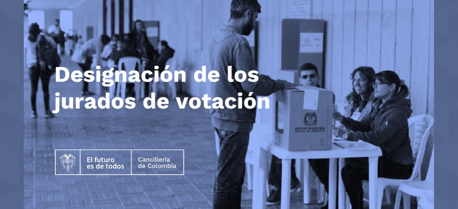 Designación de los jurados de votación en el Consulado de Colombia en Shanghái para la segunda vuelta de las Elecciones Presidenciales