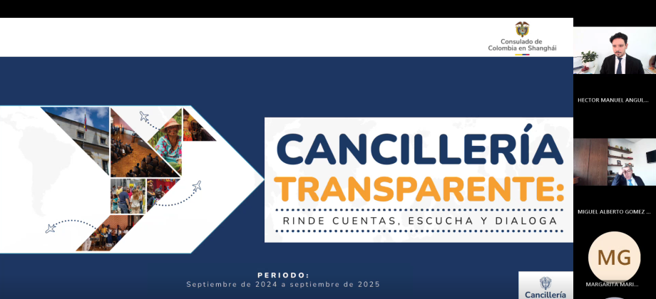 Así rendimos cuentas desde el Consulado de Colombia en Shanghái
