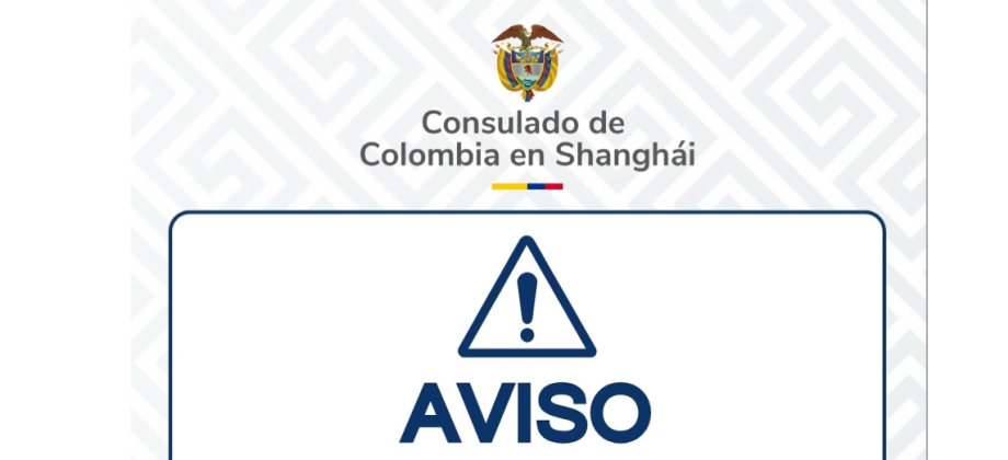 Nuevos teléfonos de contacto con el Consulado de Colombia en Shanghai