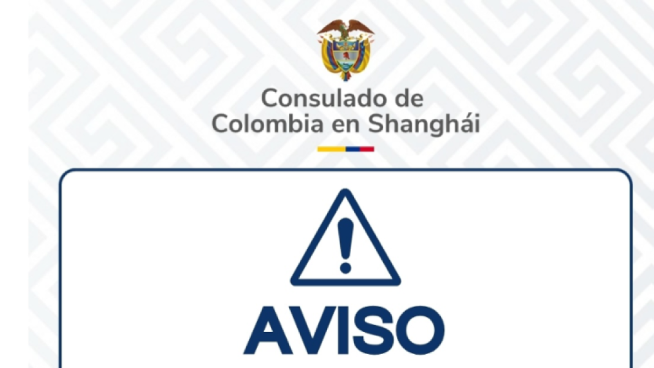 Nuevos teléfonos de contacto con el Consulado de Colombia en Shanghai